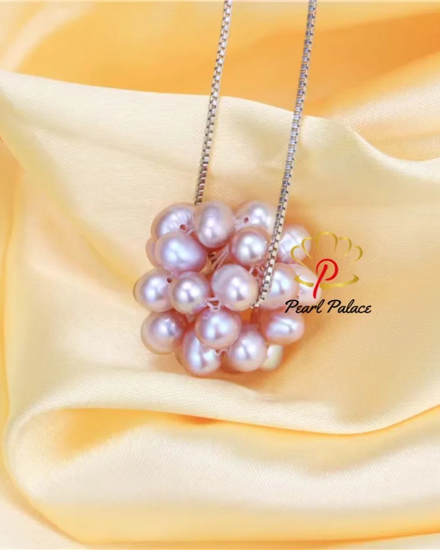 Dainashi-Handmade Natural Freshwater Mini Pearl for Women Beaded Pendant Necklace Genuine Potato Pearl Fashion Hot Sale
