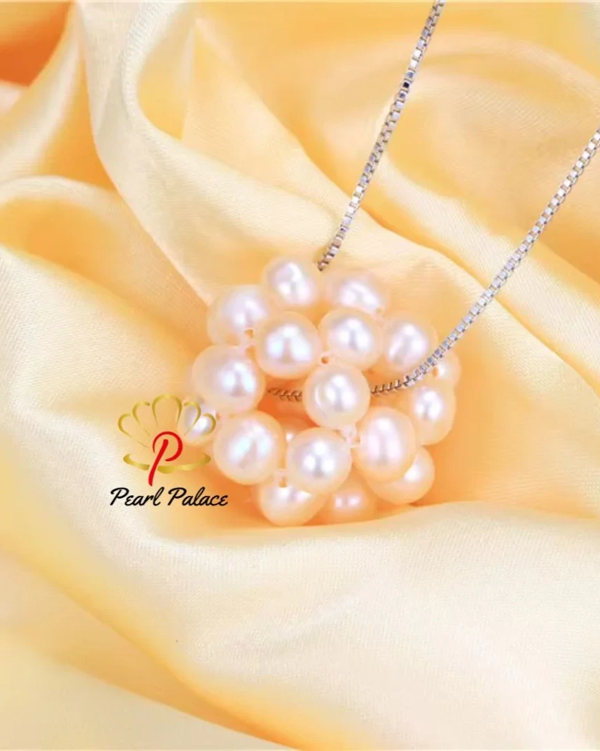 Dainashi-Handmade Natural Freshwater Mini Pearl for Women Beaded Pendant Necklace Genuine Potato Pearl Fashion Hot Sale
