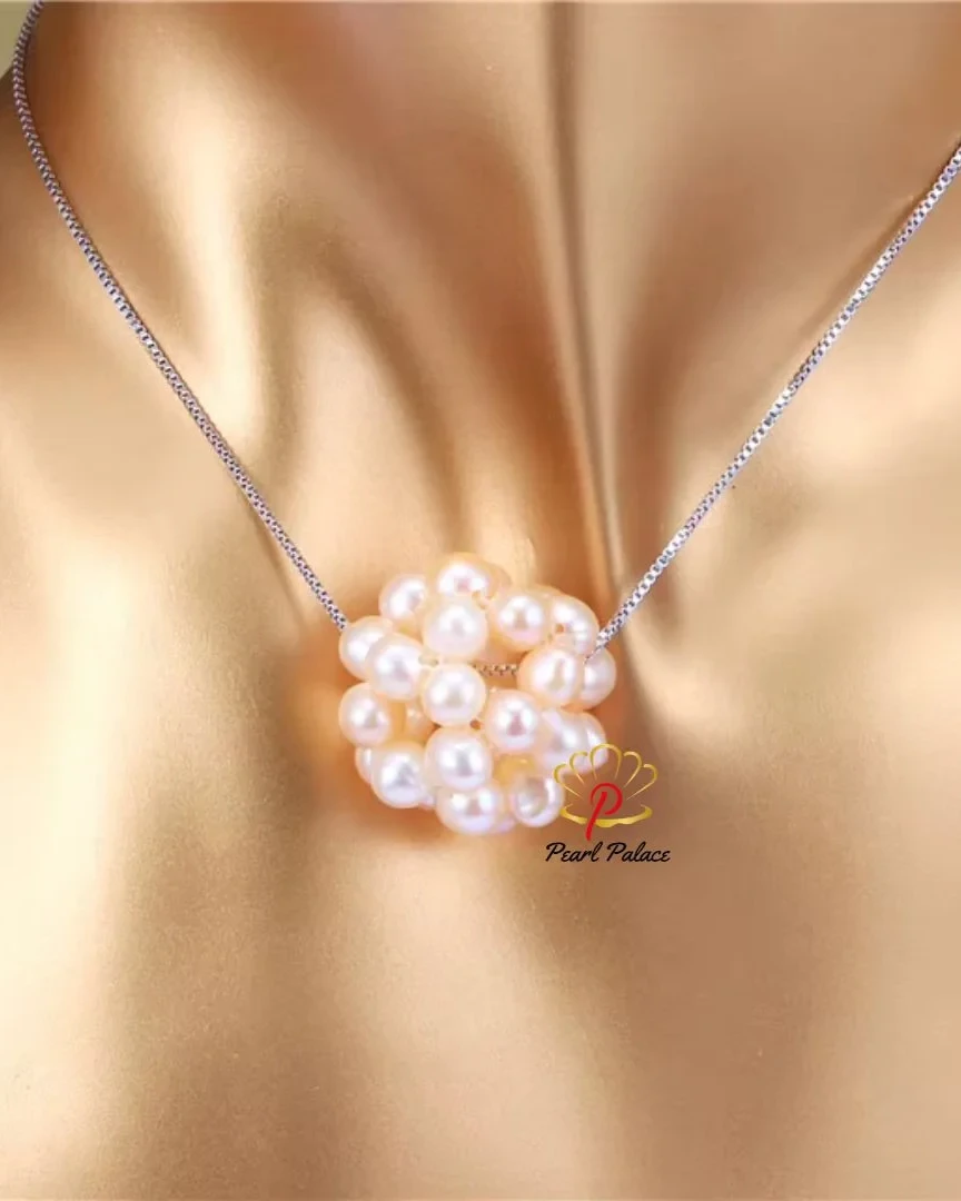 Dainashi-Handmade Natural Freshwater Mini Pearl for Women Beaded Pendant Necklace Genuine Potato Pearl Fashion Hot Sale
