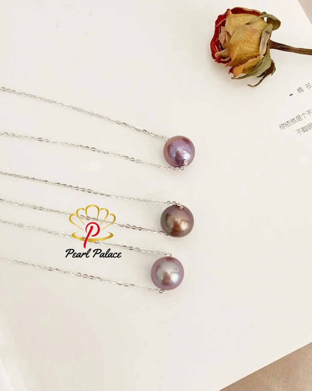 Natural Freshwater Pearl Necklace 925 Sterling Silver Jewelry for Girls Women