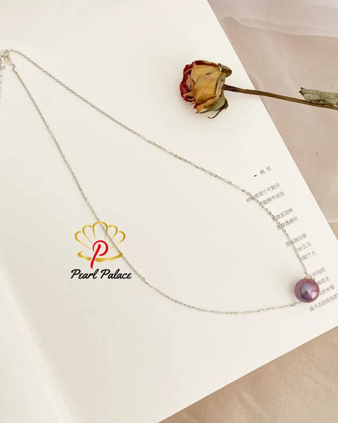 Natural Freshwater Pearl Necklace 925 Sterling Silver Jewelry for Girls Women