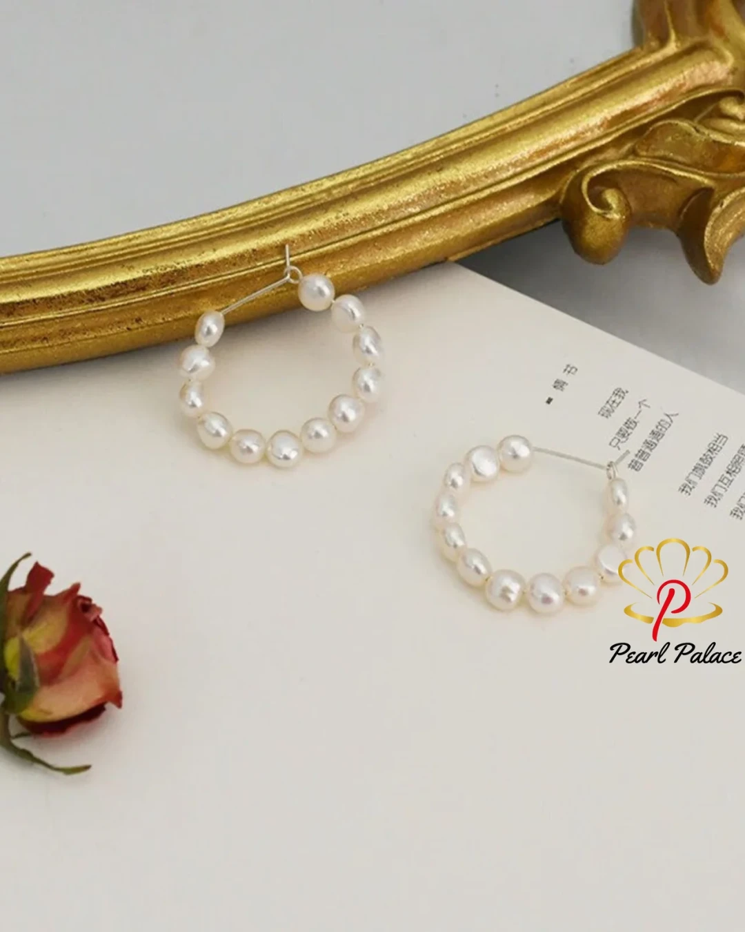 Freshwater Pearl Hoop Earrings