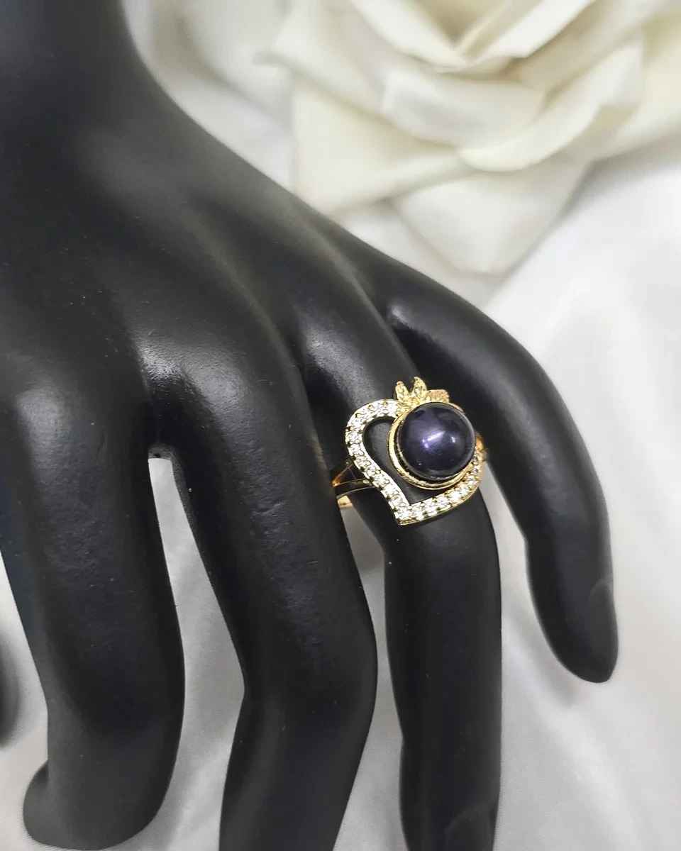 Celestial Pearl Arc ring