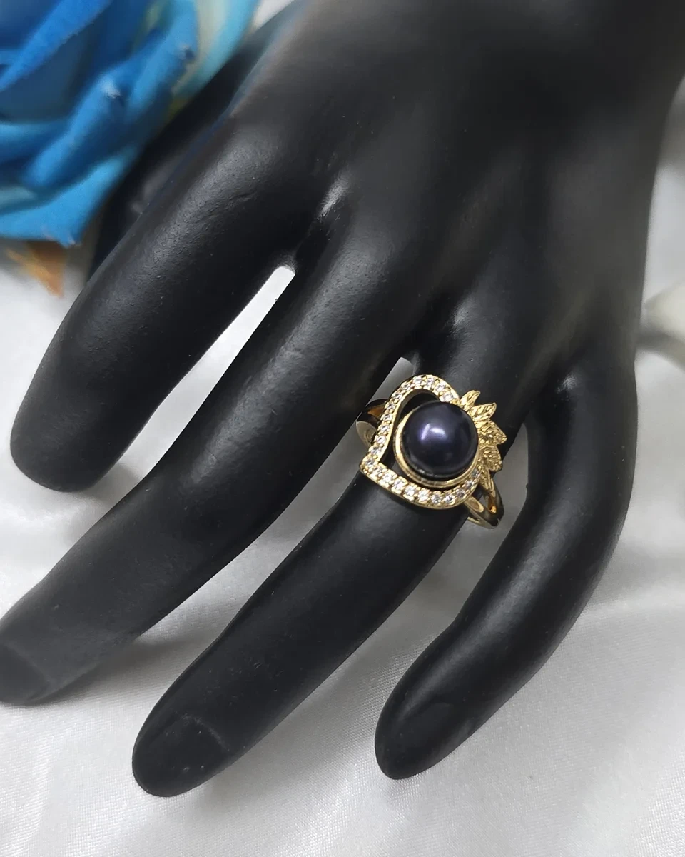 Celestial Pearl Arc ring
