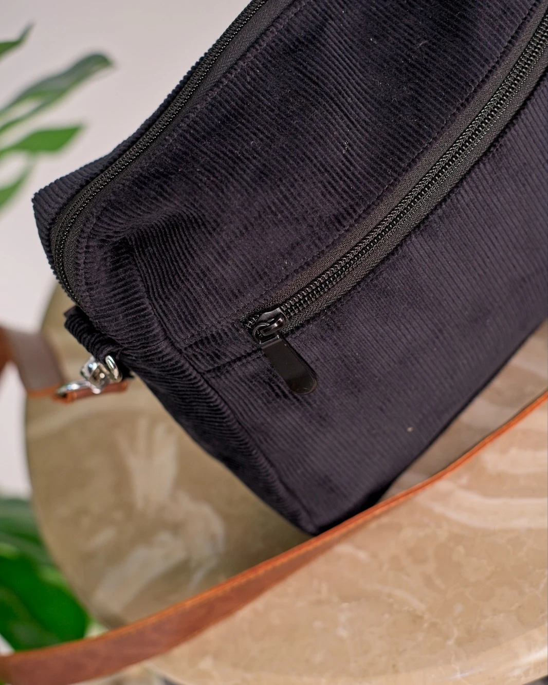 Urban Voyager Corduroy Daily Crossbody Sling Bag