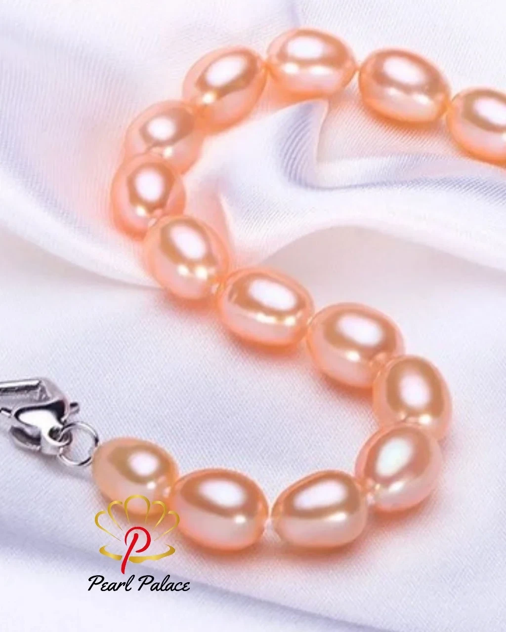 925 Sterling Silver Natural Freshwater Pearl Strand Bracelets For Women Summer Bohemia Oval Pearl Bracelet