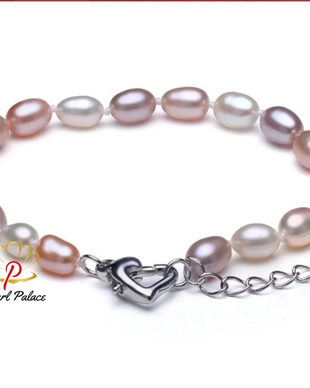 925 Sterling Silver Natural Freshwater Pearl Strand Bracelets For Women Summer Bohemia Oval Pearl Bracelet