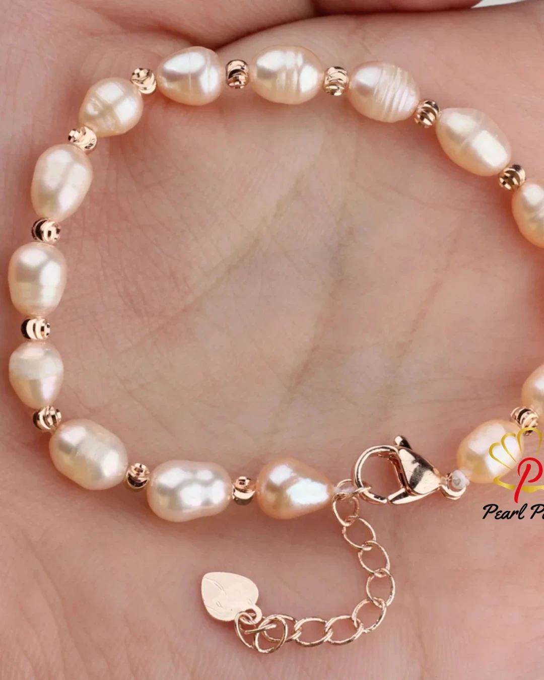 Natural freshwater pearl bracelet Real Pearl Bracelet Female Adjustable Rice Beads Bracelet For Girl Birthday Present