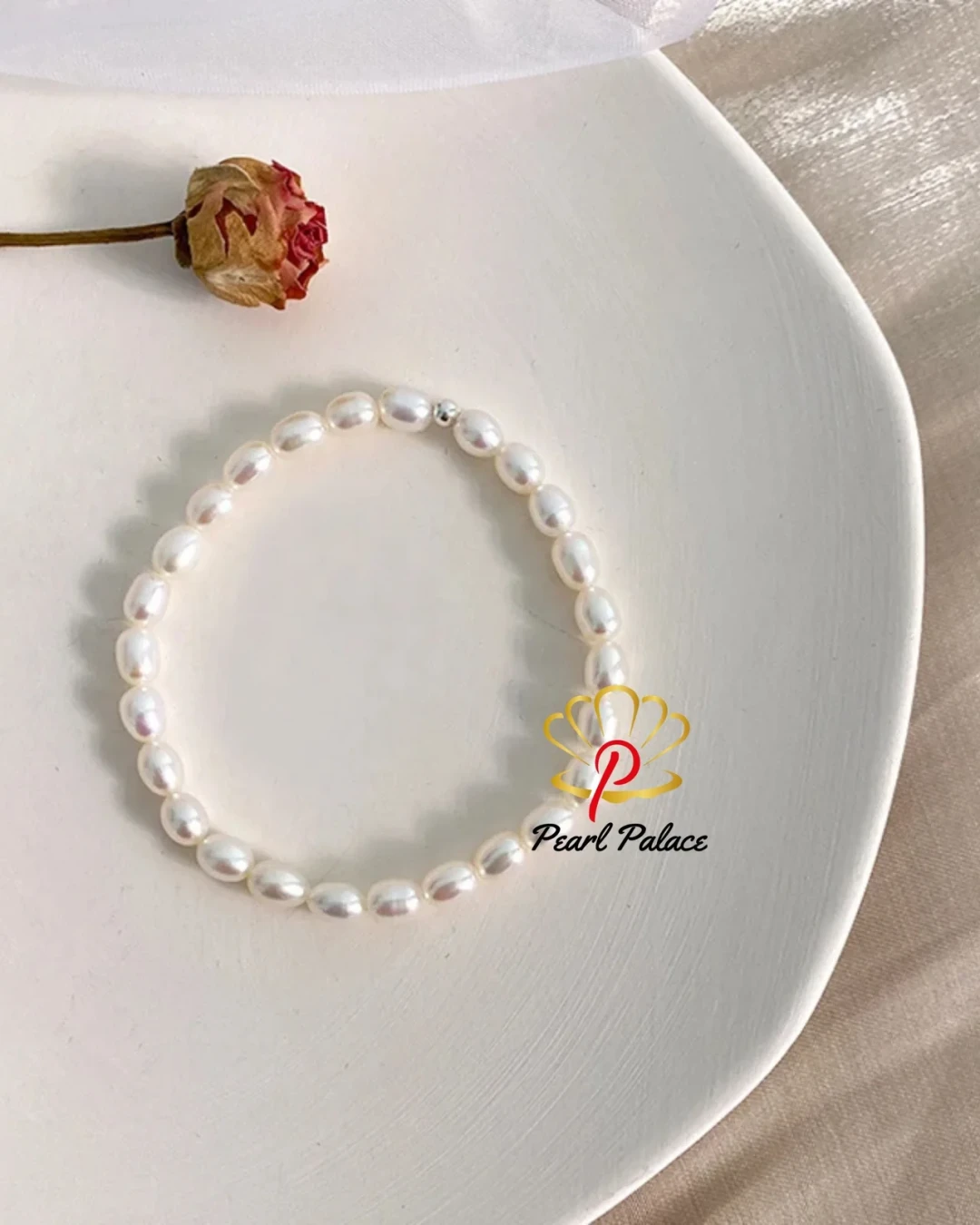 Natural Freshwater Pearl Elastic Bracelet for Women Gifts Jewelry