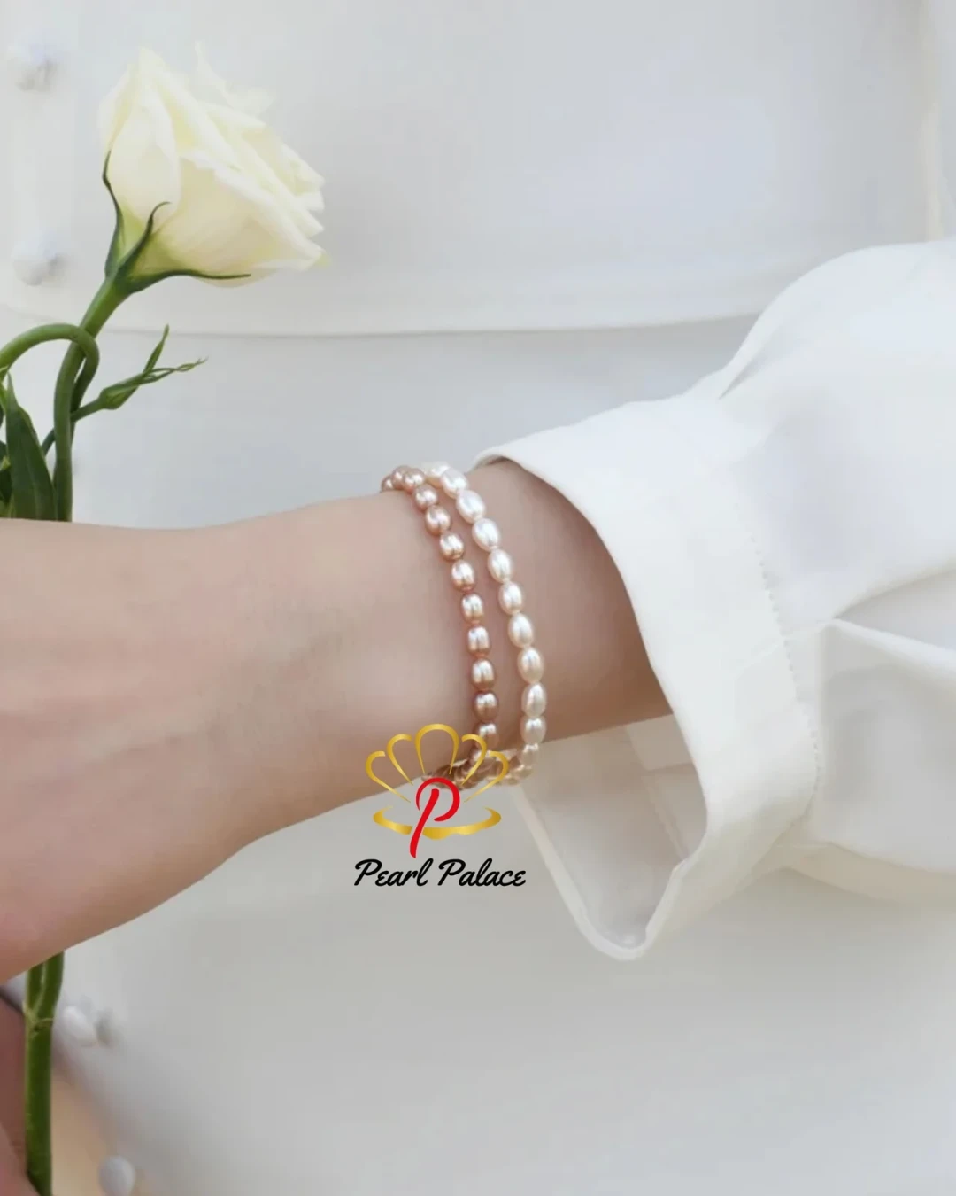 Natural Freshwater Pearl Elastic Bracelet for Women Gifts Jewelry