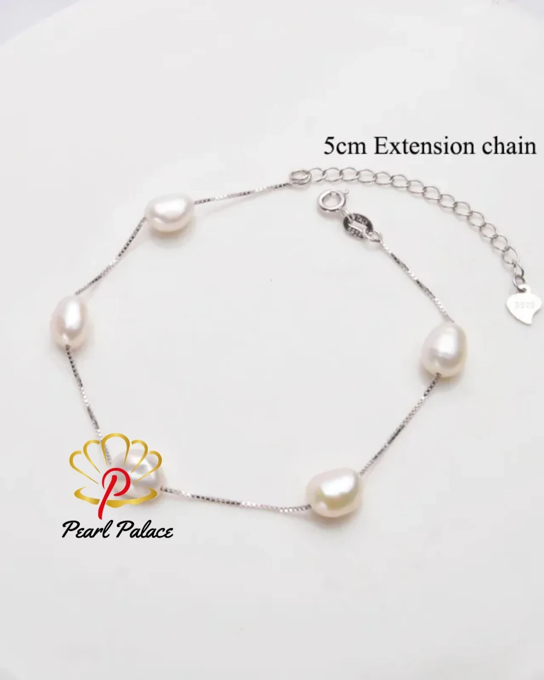 Genuine 925 Sterling Silver Natural Baroque Pearl Bracelet Fashion 6-7mm Freshwater pearl Jewelry For Women