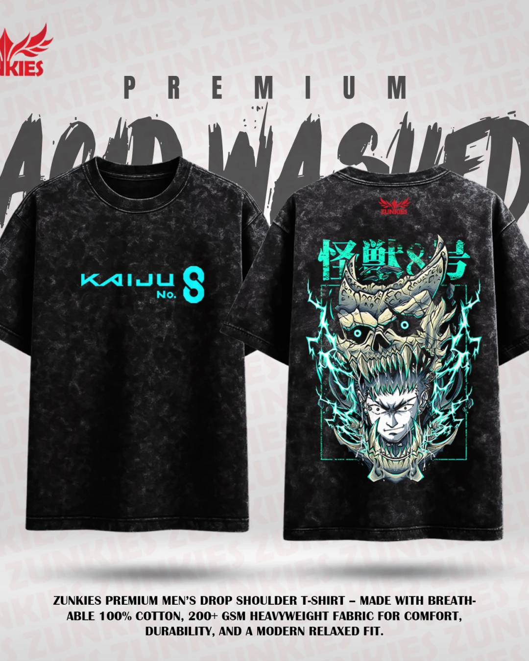 Kaiju No 9 - Zunkies Acid Washed Premium Collection 