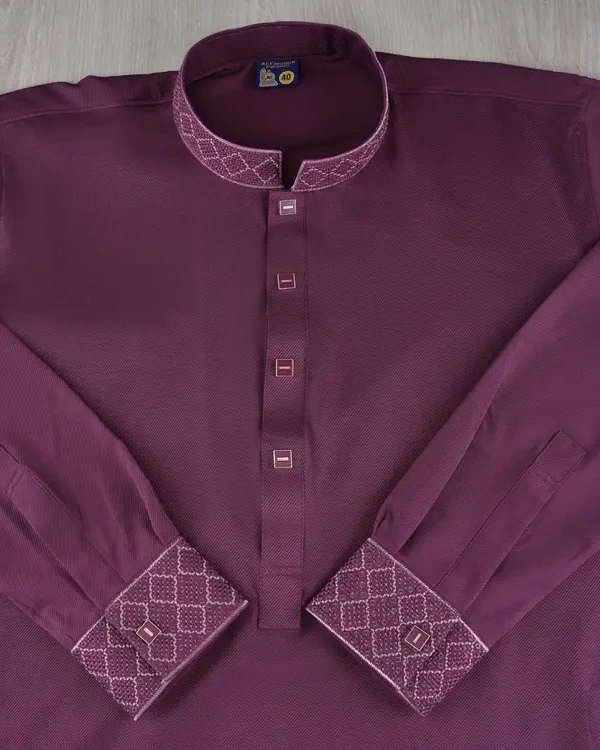 Chinese Chelly Cotton Panjabi (Purple)