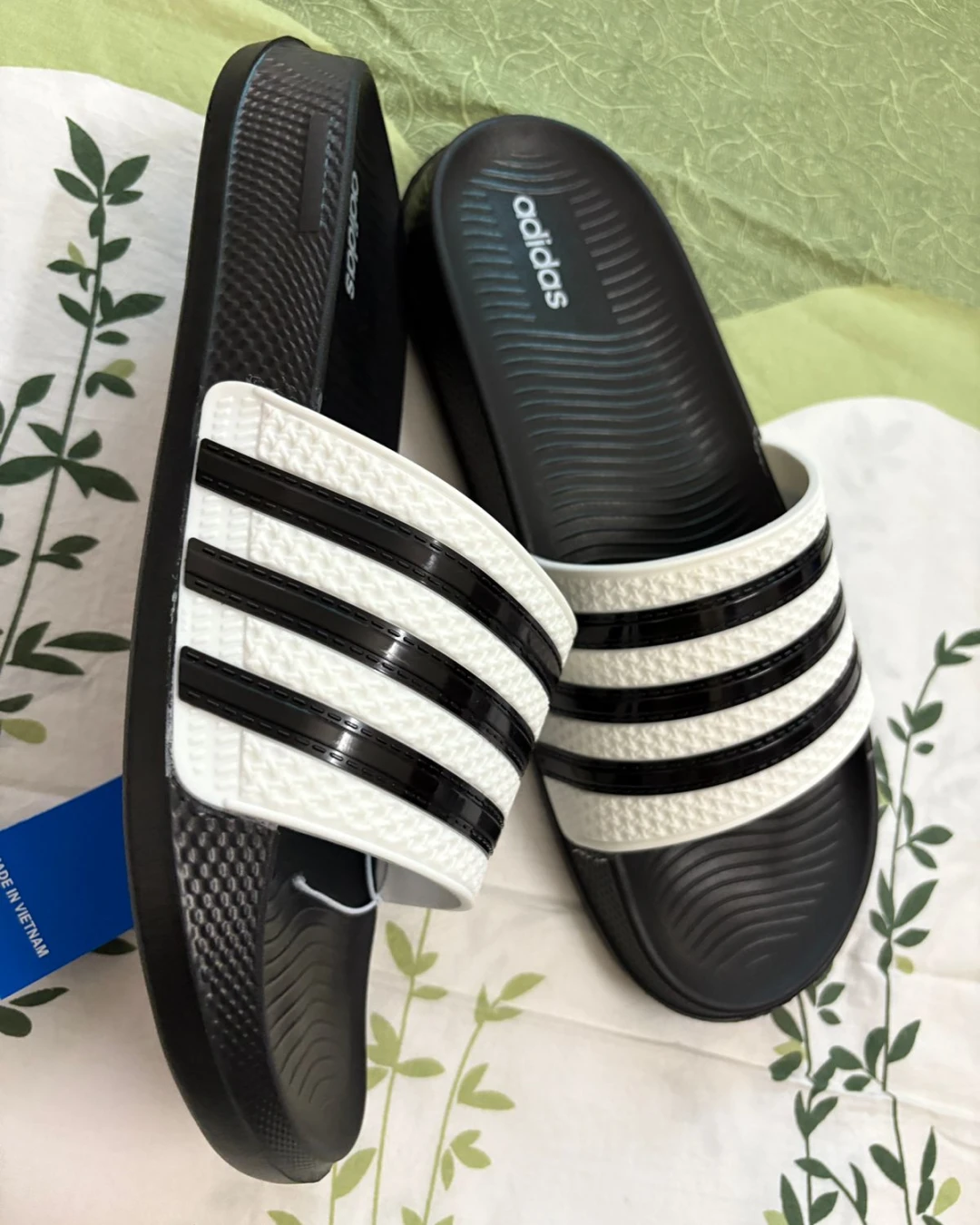 Adidaas Black Strips Premium Slides- Imported From China