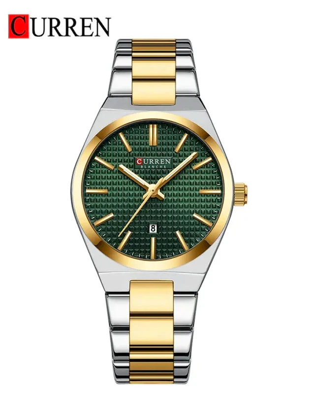 Curren Veridian Gold & Steel Two-Tone Executive Watch