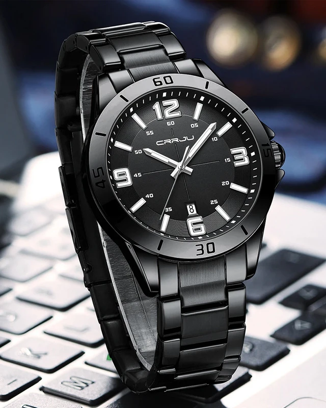 CRRJU Obsidian Steel - Men's Executive Business Watch