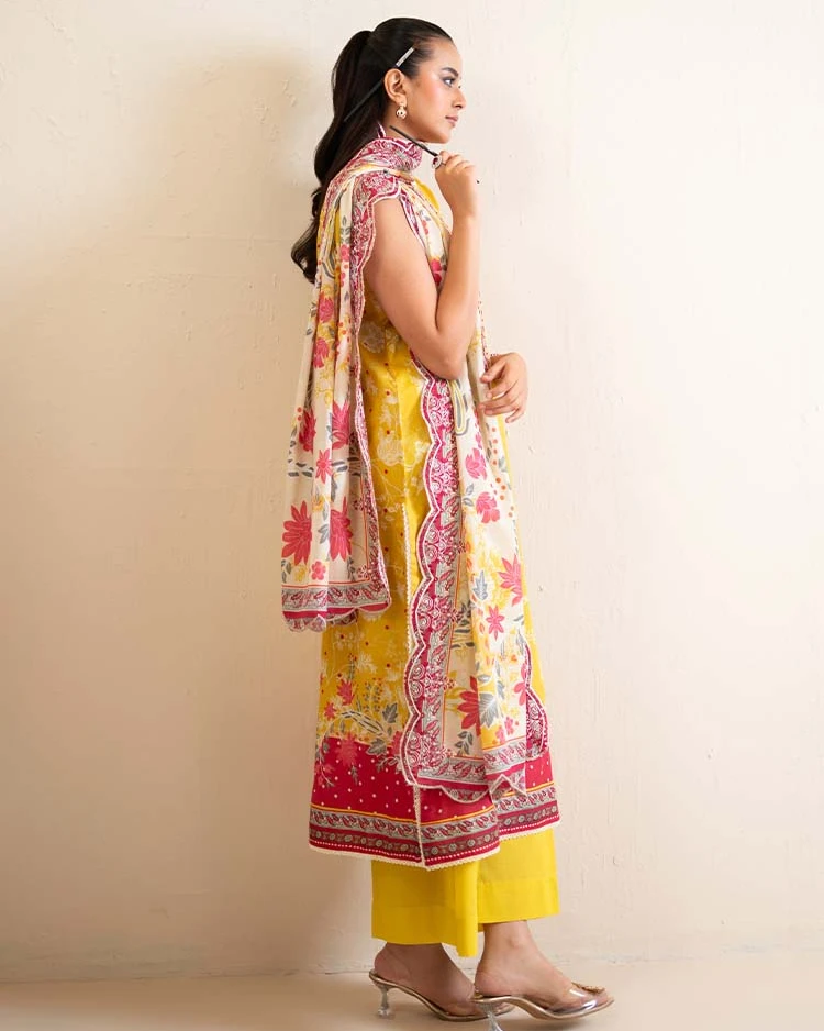 Pakistani Hania by Binaas Unstitched – Golden Marigold Essence