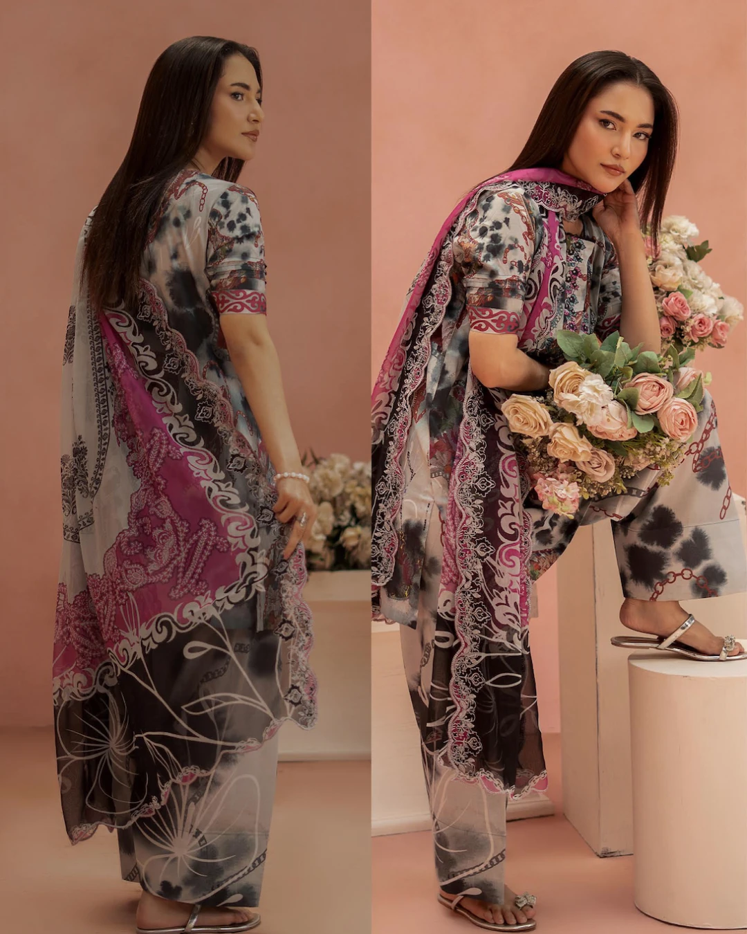 Pakistani Ziva by Gull Jee Unstitched – Onyx Marble Edition