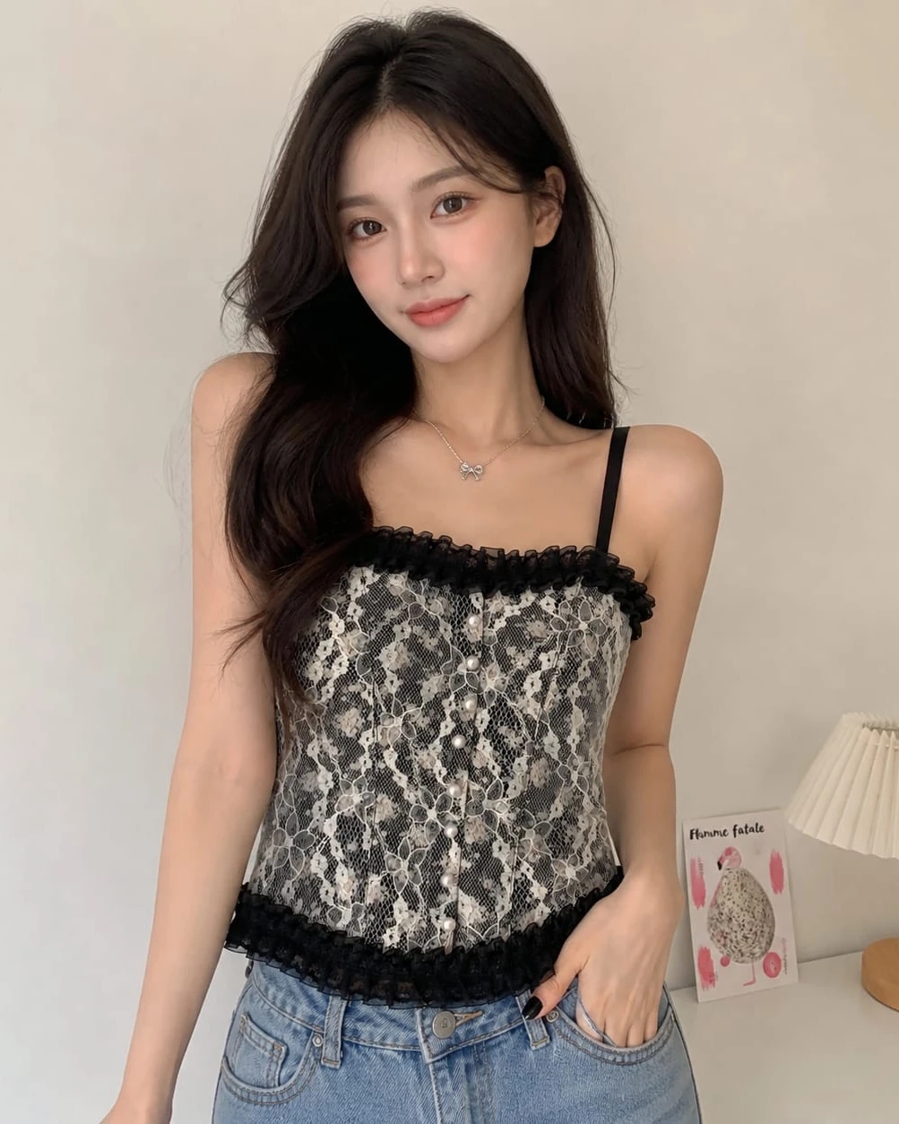 Seraphina Floral Lace Corset Top
