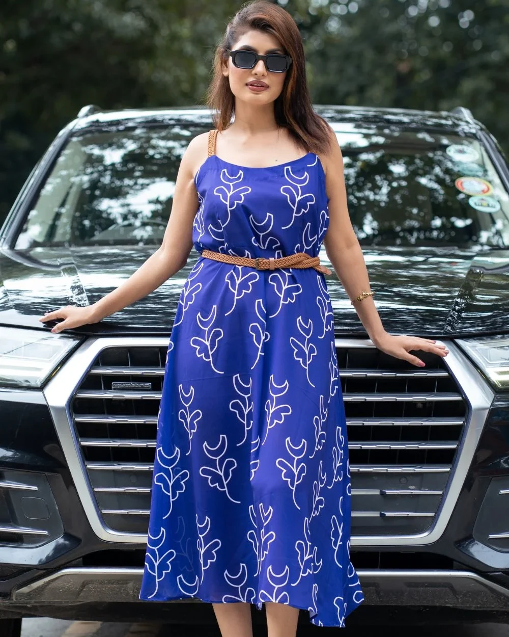Tropical Leaf Dress