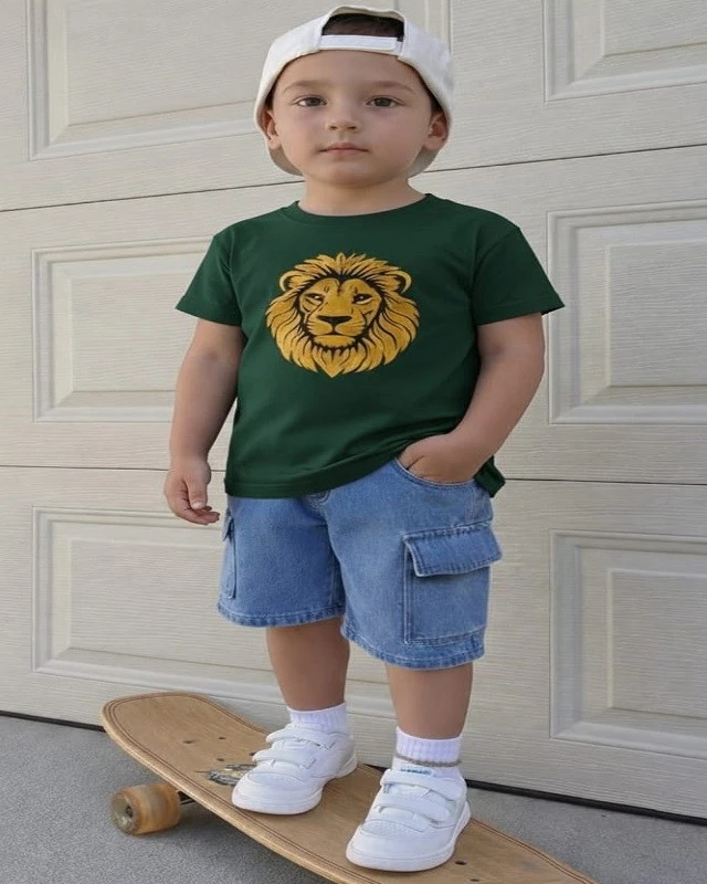 Premium Quality Denim Pants and T-Shirt Set for Kids-1056