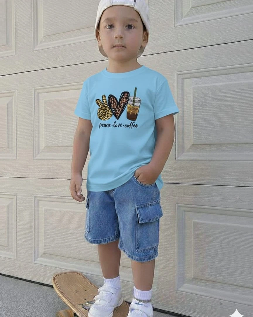 Premium Quality Denim Pants and T-Shirt Set for Kids-1065