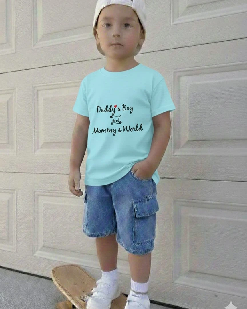 Premium Quality Denim Pants and T-Shirt Set for Kids-1074
