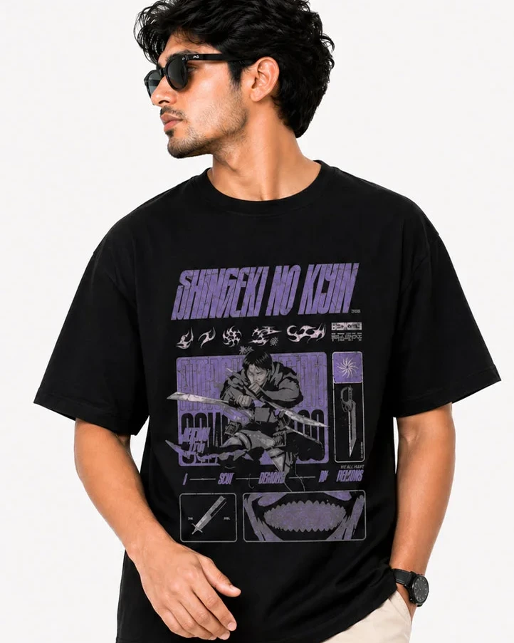 Titan Code — Anime Designer Drop Shoulder Tee