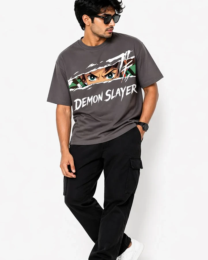 Demon Slayer Streetwear Drop Shoulder T-Shirt