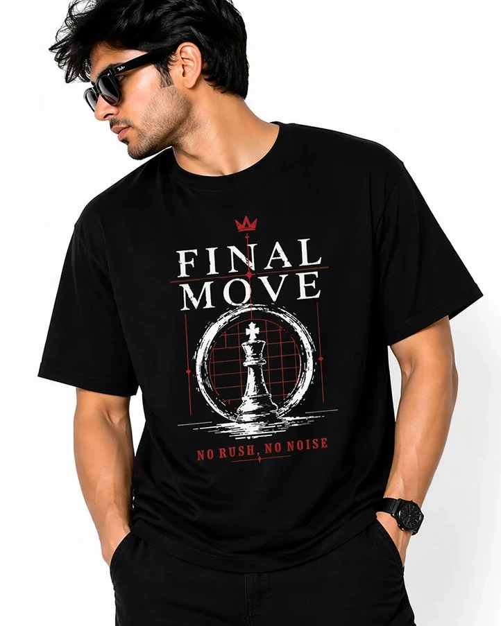 Final Move Strategy Drop Shoulder T-Shirt