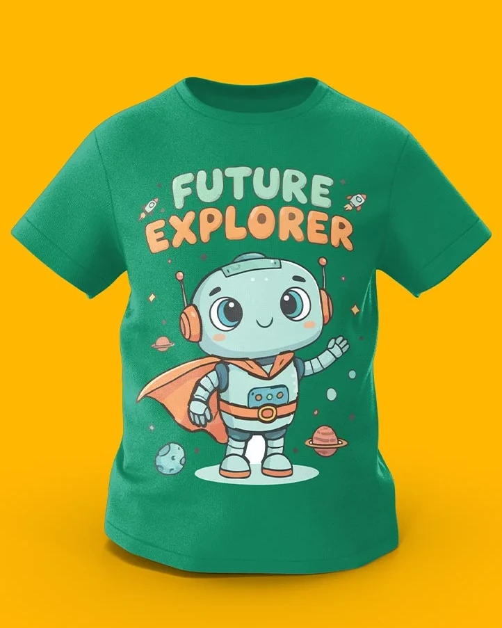 GoofyGiraffe “Galactic Robot” Future Explorer Kids TEE