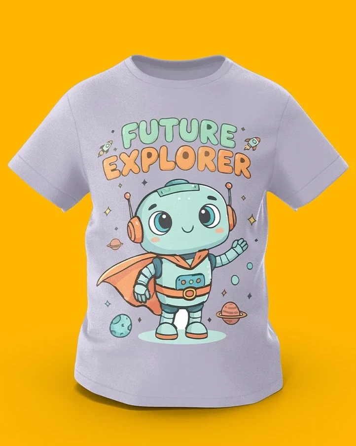 GoofyGiraffe “Galactic Robot” Future Explorer Kids TEE