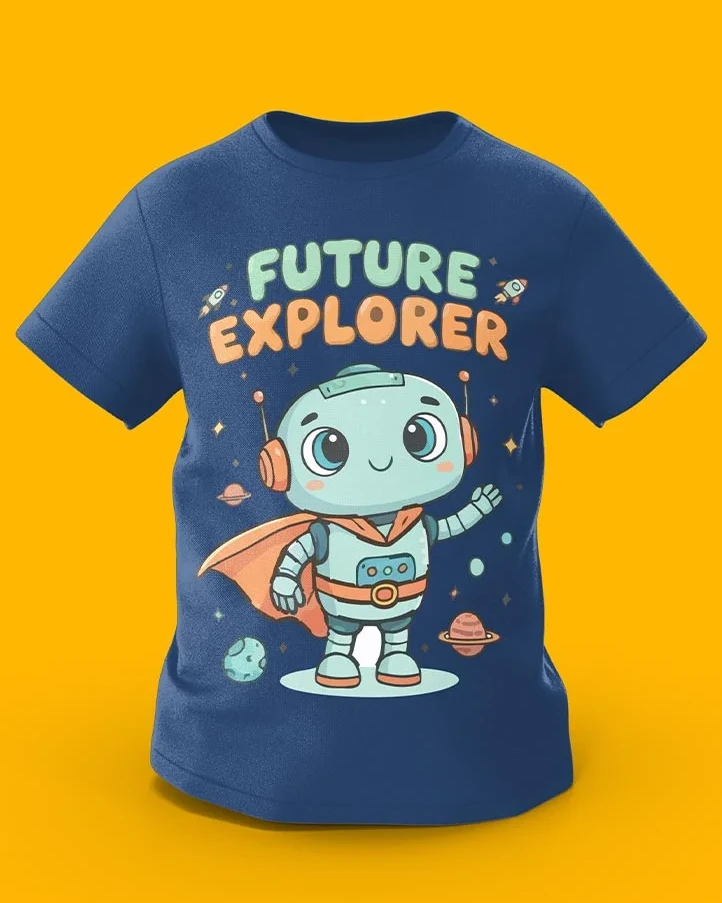 GoofyGiraffe “Galactic Robot” Future Explorer Kids TEE
