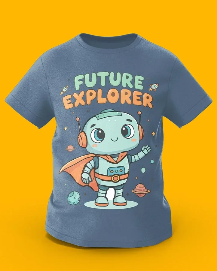 GoofyGiraffe “Galactic Robot” Future Explorer Kids TEE