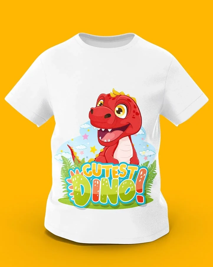 GoofyGiraffe “Roaring Dino” Prehistoric Jungle Kids TEE