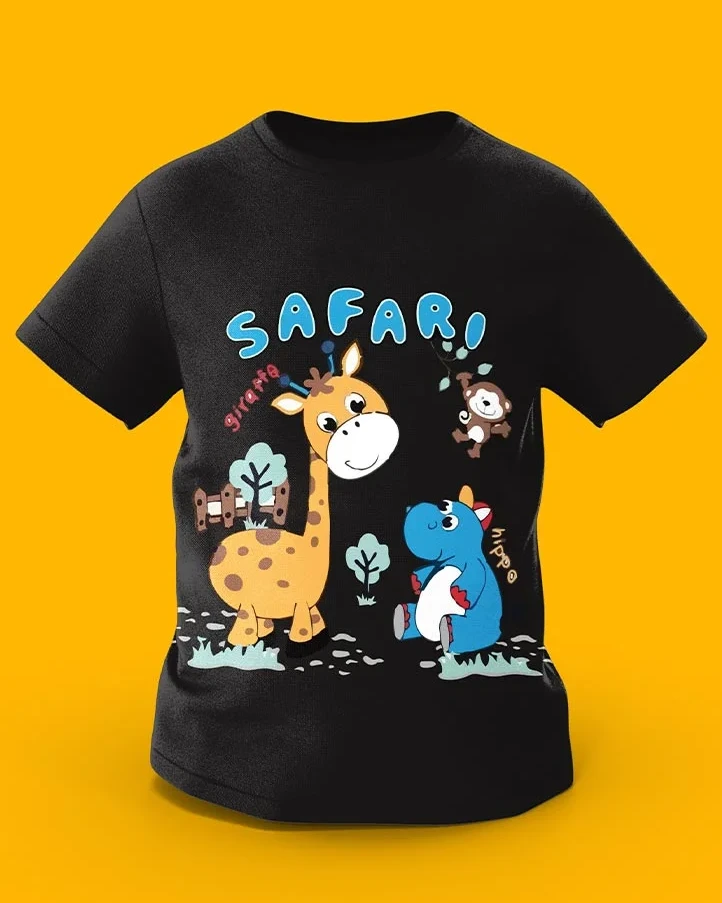 GoofyGiraffe “Safari Friends” Wild Adventure Kids TEE