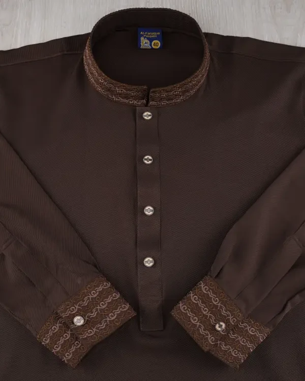 Espresso Chelly Textured Panjabi