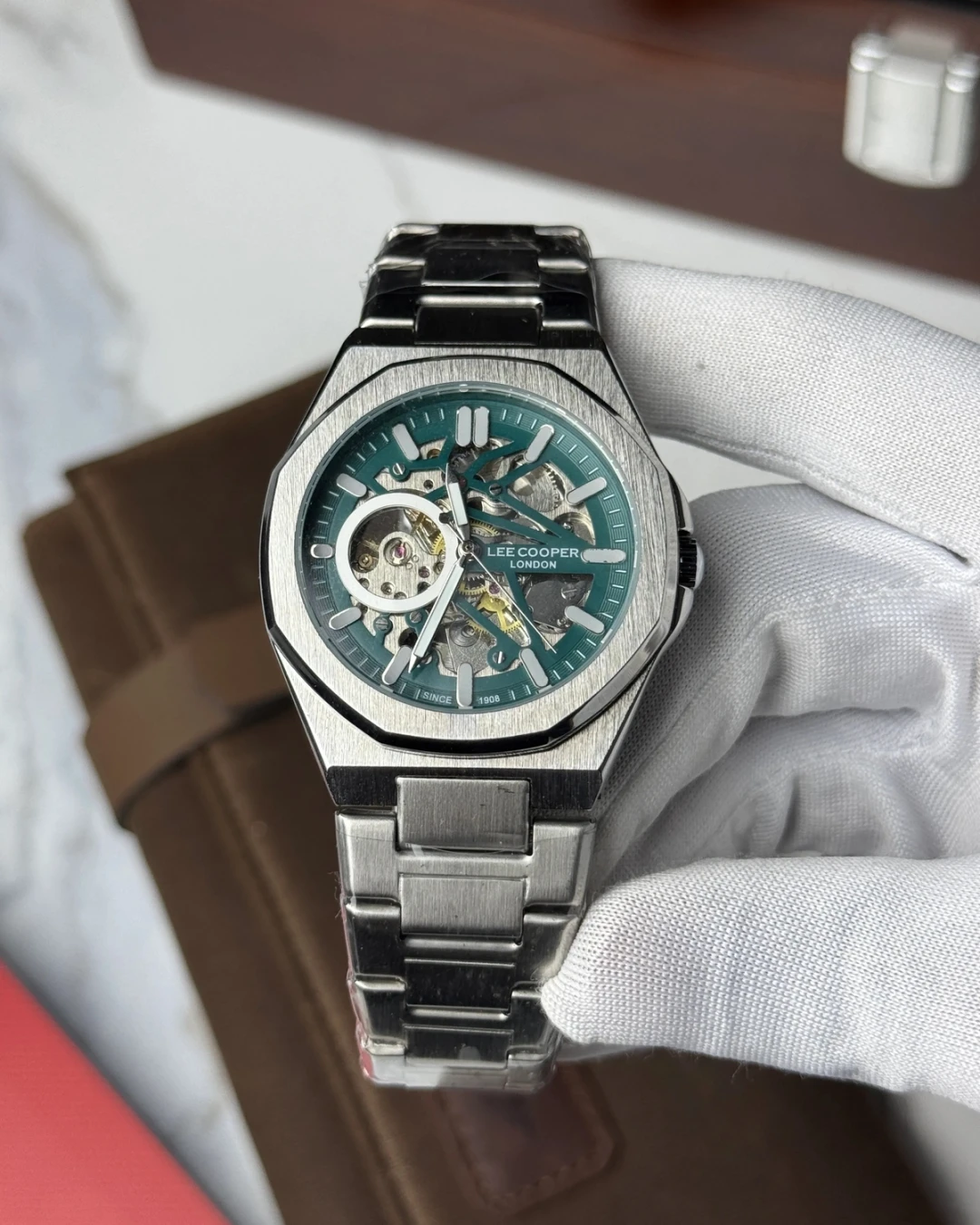 Lee Cooper Skeleton Automatic Watch