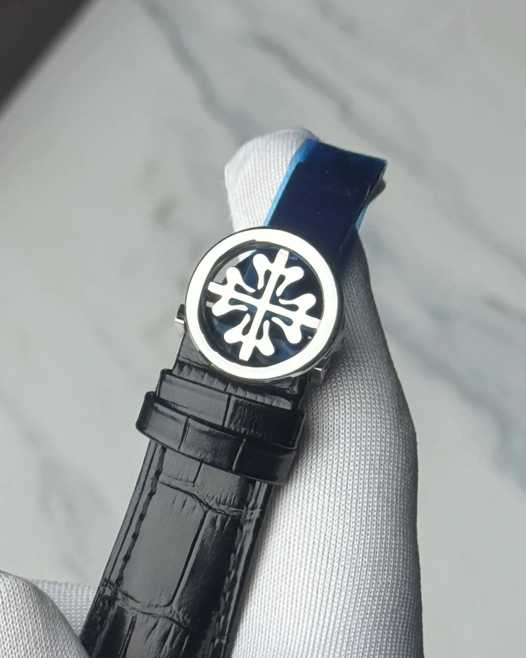 Patek Skeleton Brown Leather White Dial