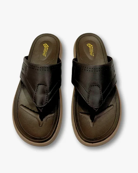 Bowling Booster Leather Sandal Coffee