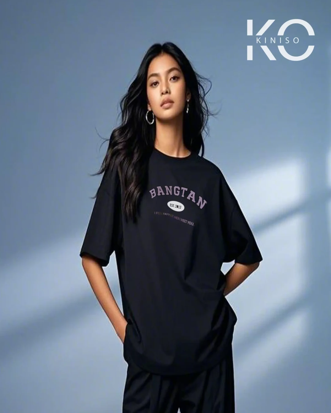Bangtan Retro Est. 2013 K-Pop Drop Shoulder T-Shirt