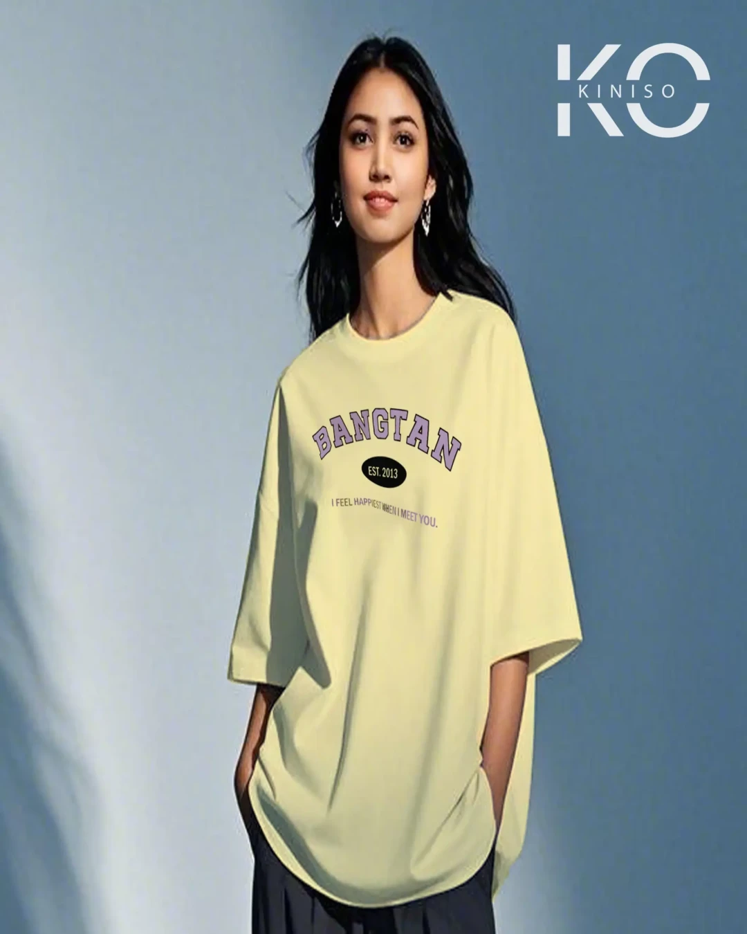 Bangtan Retro Est. 2013 K-Pop Drop Shoulder T-Shirt