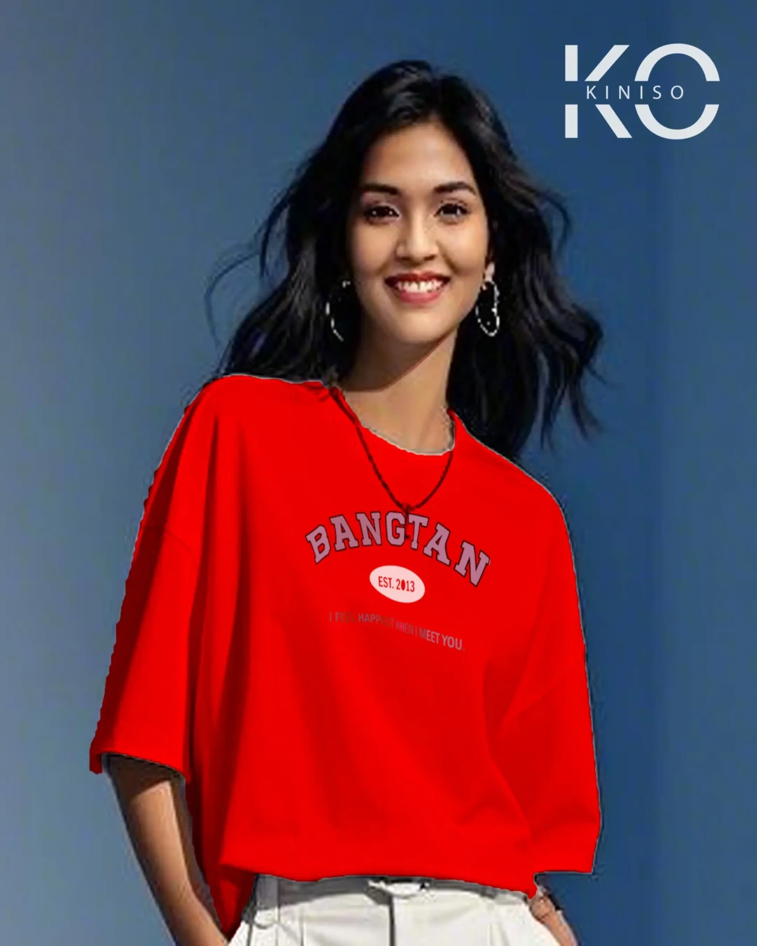 Bangtan Retro Est. 2013 K-Pop Drop Shoulder T-Shirt