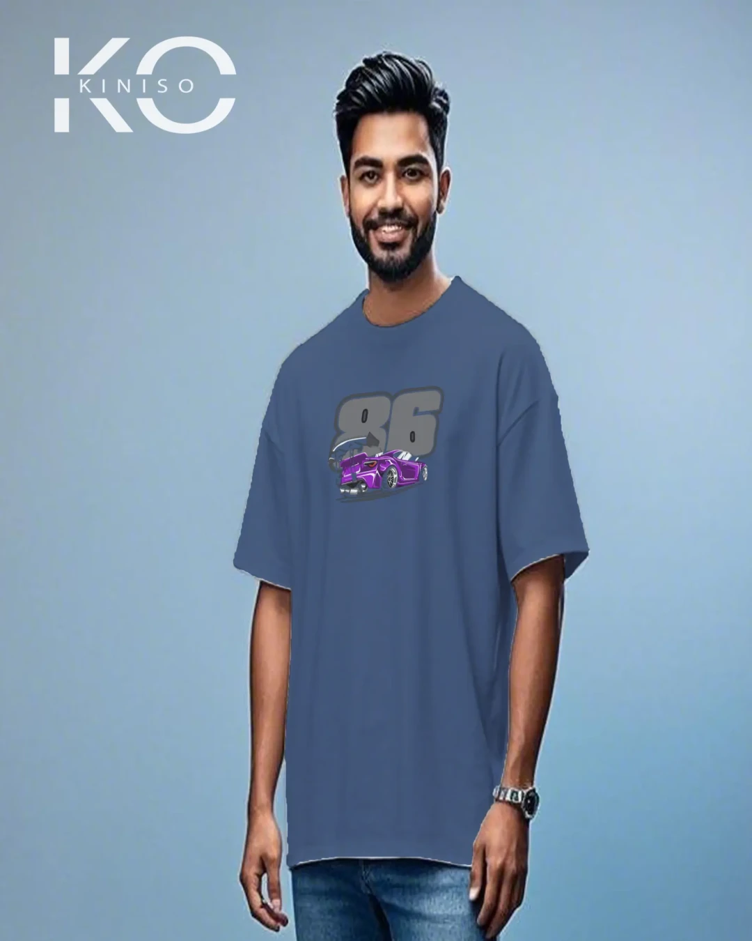 JDM 86 Racing Drift Graphic Drop Shoulder T-Shirt
