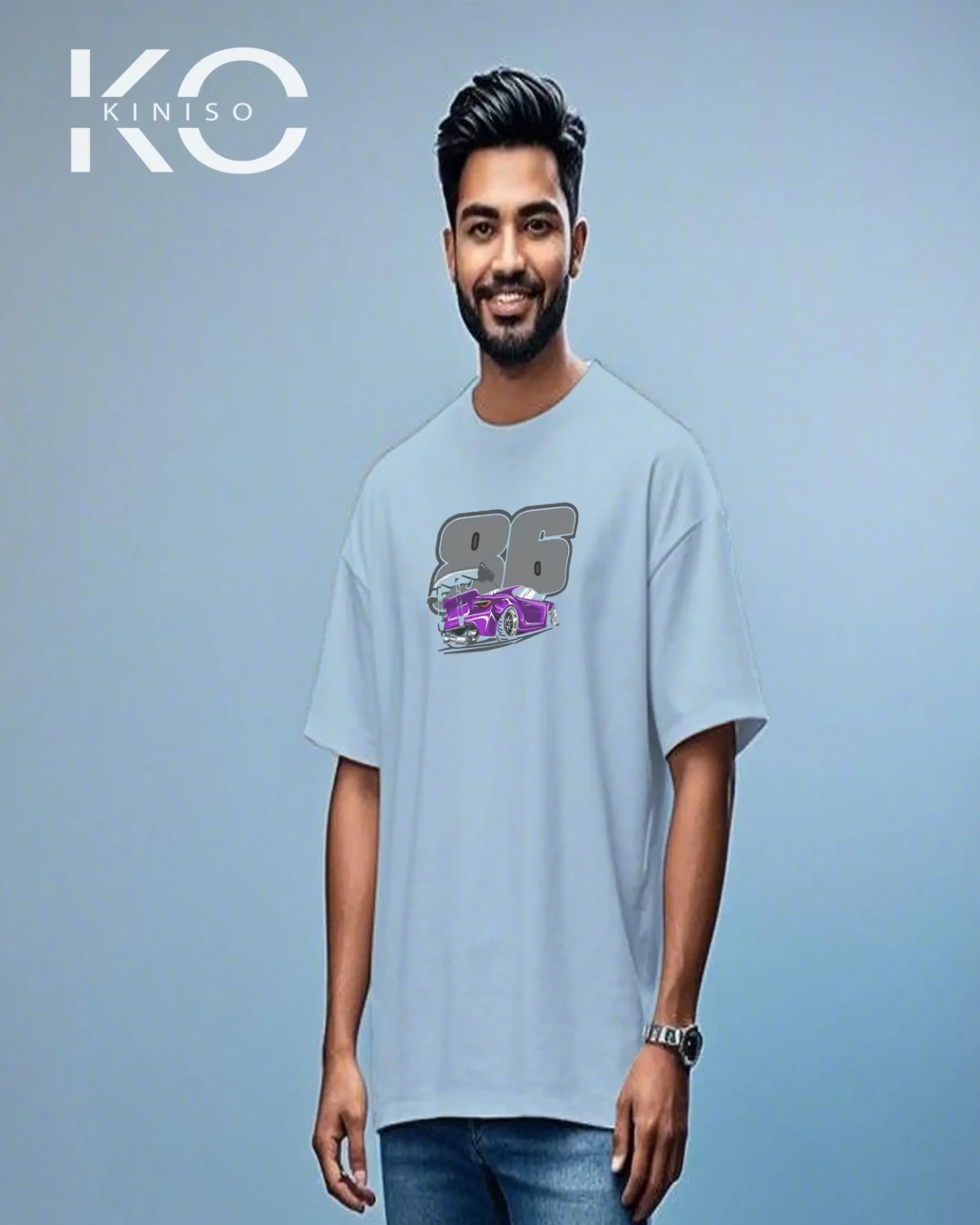 JDM 86 Racing Drift Graphic Drop Shoulder T-Shirt