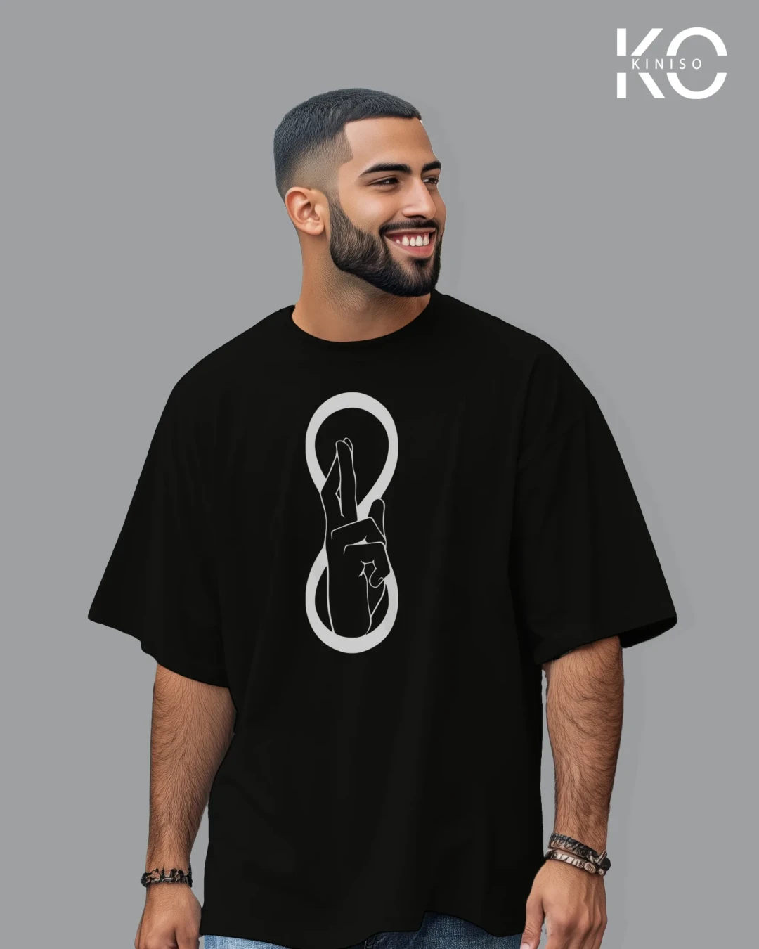 Satoru Gojo "Limitless Void" Drop Shoulder Anime T-Shirt