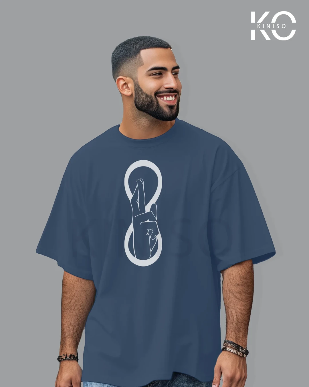 Satoru Gojo "Limitless Void" Drop Shoulder Anime T-Shirt