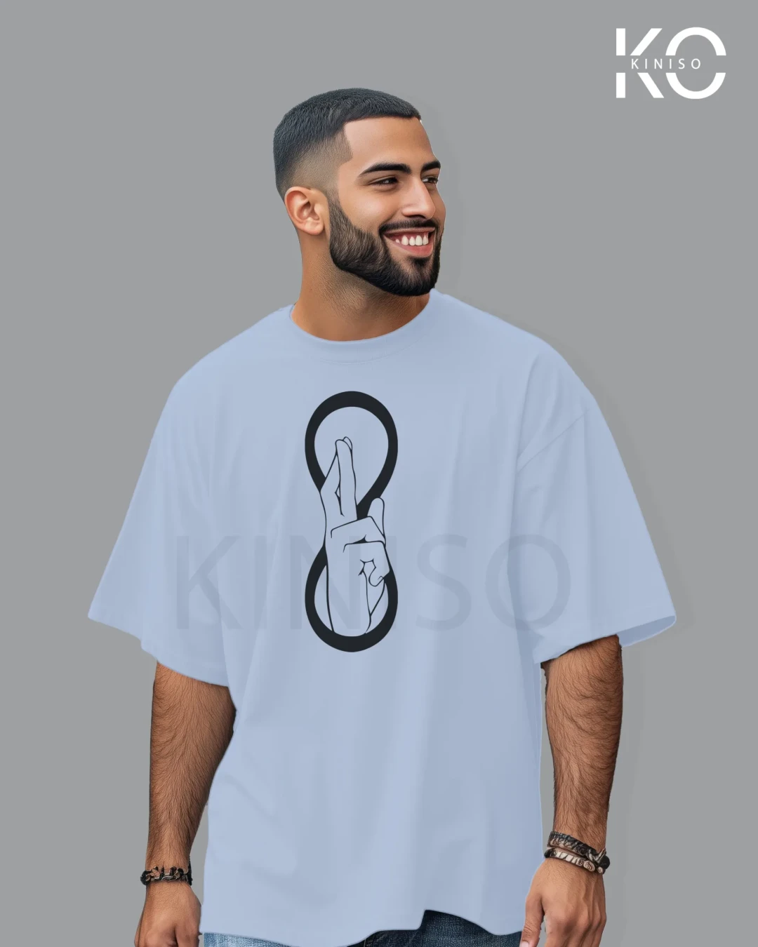 Satoru Gojo "Limitless Void" Drop Shoulder Anime T-Shirt