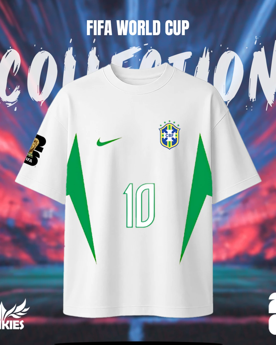 Brazil Fifa World Cup - Zunkies Premium Collection - Oversized Drop Shoulder T-shirt