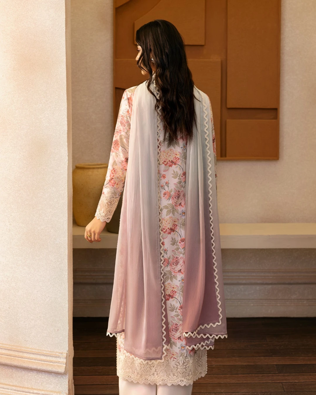 Alia Blush Ivory Embroidered Premium Slub Cotton 3-Piece Suit